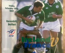 Very Rare 2001 Ireland v France - 'A' International Match Programme
