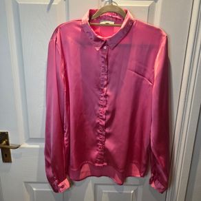Neon pink blouse  size M