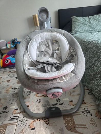 joie serina swivel baby swing in elephant duo