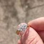 18 Carat Gold cluster diamond/engagement ring Image 7
