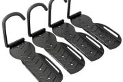 4 Pack Bike Rack, Wall Mounted Bicycle Hanger Hook, Foldable Garage Bike Wall Rack, Bicycle Storage Holder for Indoor Outdoor Use