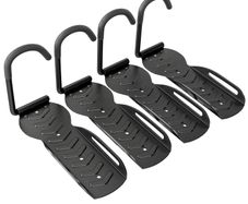 4 Pack Bike Rack, Wall Mounted Bicycle Hanger Hook, Foldable Garage Bike Wall Rack, Bicycle Storage Holder for Indoor Outdoor Use