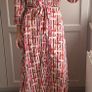 Pieces abstract print belted shirt dress Image 2