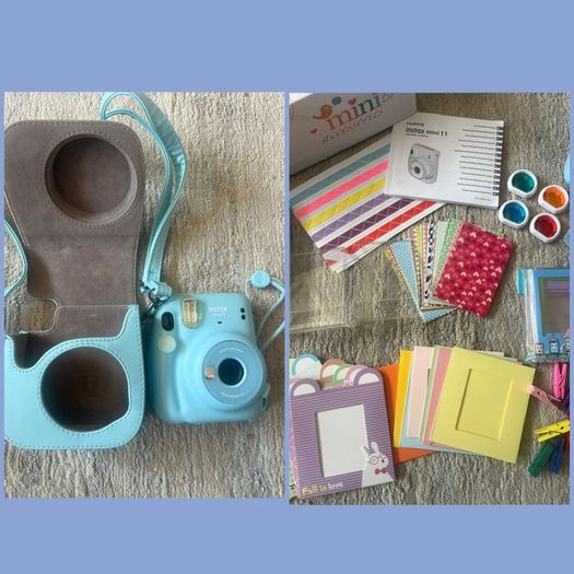 Fujifilm Instax Mini 11 - Sky Blue + Huge Accessories Kit