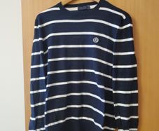 Henri Lloyd Navy & White Striped Jumper