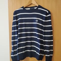 Henri Lloyd Navy & White Striped Jumper