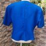 Vintage Royal blue Eastex Short sleeve blazer Image 2