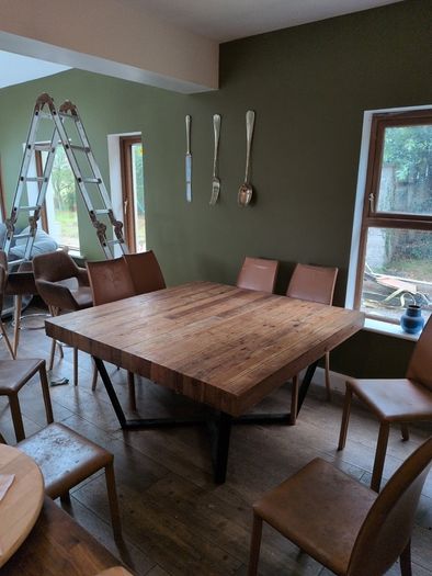 modern rustic dining table