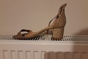 gold shoes