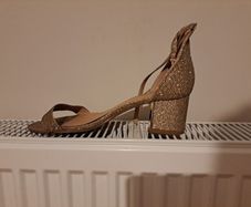 gold shoes