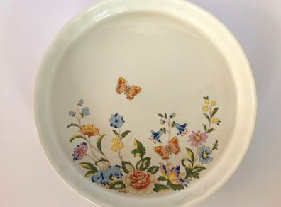 Aynsley Cottage Garden 10 inch Oven To Tableware Fluted Flan/Quiche Dish