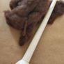 Wood Turned by Hand Supported Goddess Phang Reclaimed Irish Wood Fiber Craft Spindle with Spinning Handmade Craft Wood Bowl Made in Ireland Image 4