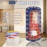 900W Electric Clothes Dryer, 12kg 2-layer Circulates Hot Air Airer Machine for Quick Drying Image 3