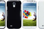 New Samsung I9500 Galaxy S4 Tpu Gel Case Solid Black / Solid White With Free Screen Protector