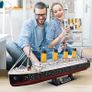 3D Puzzles for Adults LED Titanic Toys Model Kits Ship, Difficult Jigsaw Family Puzzles and Cruise Ship Gifts Home Decoration for Kids and Adults, 266 Pieces(Large with LEDs) Image 5