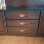 Large Dark Wood Display Cabinet & Sideboard Image 7