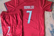 Portugal football jerseys and shorts Sizes 8 to 14 years