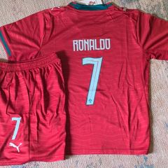 Portugal football jerseys and shorts Sizes 8 to 14 years