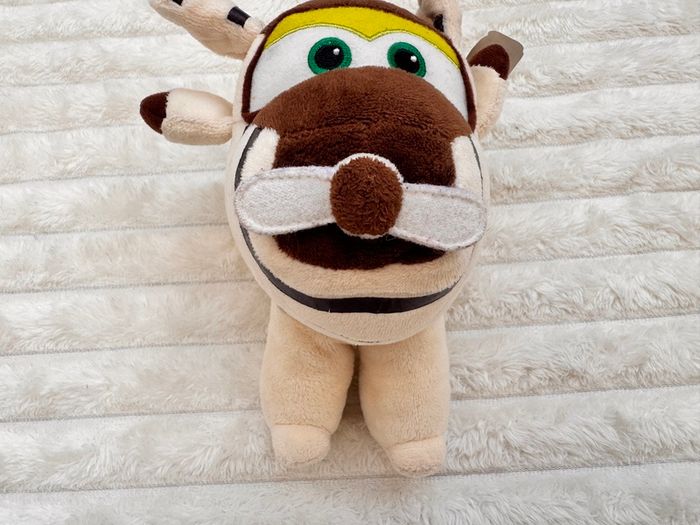 Super Wings Flying Friends Soft Plush Toy AirPlane Bello approx. 18 cm. Dirty Used Please see photos