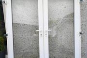 white upvc French door