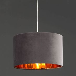 Lux Metallic Velvet fabric Grey/Gold Shade