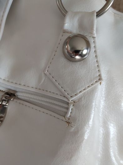 white big bag with studs