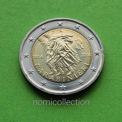Italy 2014 year Uncirculated 2 Euro coin.