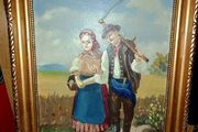 Harvest -oil painting on board