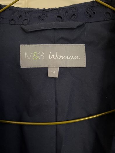 Jacket embroidery anglaise navy