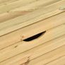 Garden Arbour Bench with 3 Drawers 170 cm Solid Pinewood Image 3