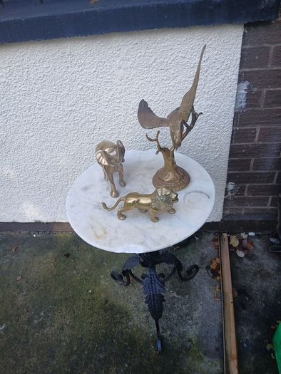 large brass animals