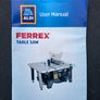 Aldi Ferrex 8" 220 - 240V 50Hz 1200W Table Saw - TS80 91891 Image 9
