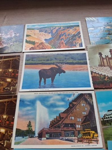 33 x USA And Canadian Mid Century Postcards