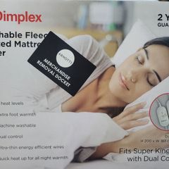 Super King Dimplex Fleece lined Elecric blanket