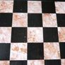 Vintage Marble Chess Board, 14 inch Marble Chess Board, 14 inch Pink and Black Checked Game board Image 3