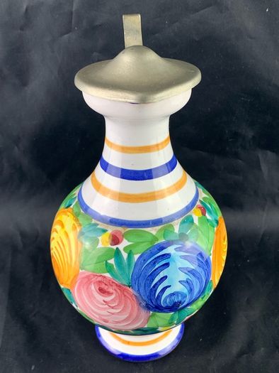 Vintage Art Pottery Hand Painted Pitcher
