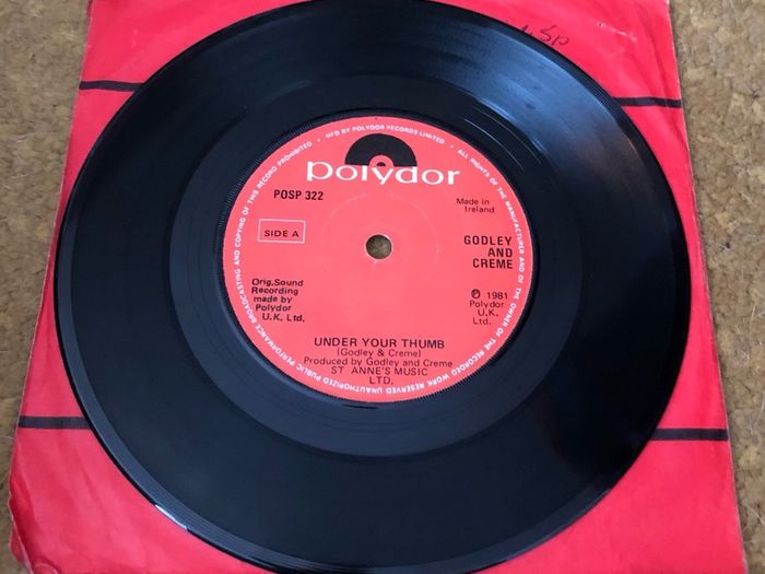 Godley and Creme - Under Your Thumb (1981) Irish 7"