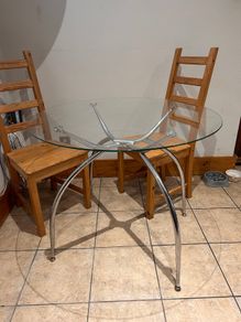Round Glass Table