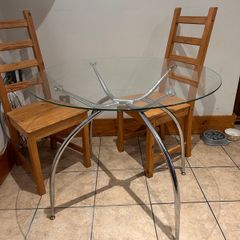 Round Glass Table