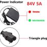 72V Charger 5A 20S Lithium-ion Battery Pack Charger 84V 5A Intelligent Fast Charging EU Plug With Cooling Fan Image 4