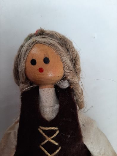 Vintage collectable Wooden Peg Doll