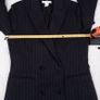 H&M Black Pinstripe Double Breasted Tailored Blazer Jacket 10UK/38EU Image 9