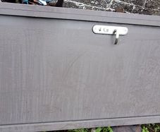 Steel security door