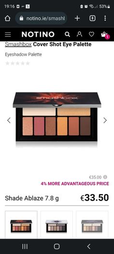 Smashbox eyeshadow palette
