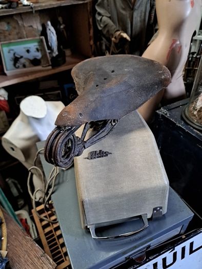 Antique Leather Bicycle Seat