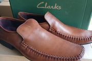 clarks  mens leather shoes