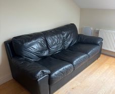 Black Leather Sofa