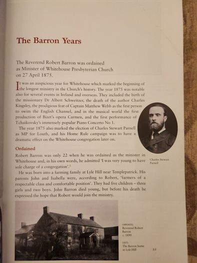 Amazing Grace. The Story Of Whitehouse Presbyterian Church 1867-2017. By Alf Mccreary. Signed First Edition Large Volume Paperback In Good Condition.