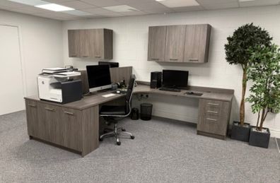 Premium Office Furniture/Desk Suite - Grey