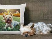 Photo Cushion cover can be personalised with text and photo